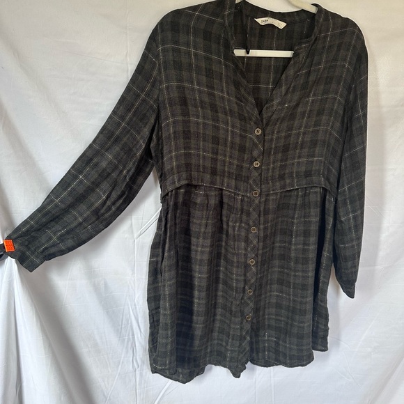 Zara plaid Tunic top/mini dress - Picture 2 of 8
